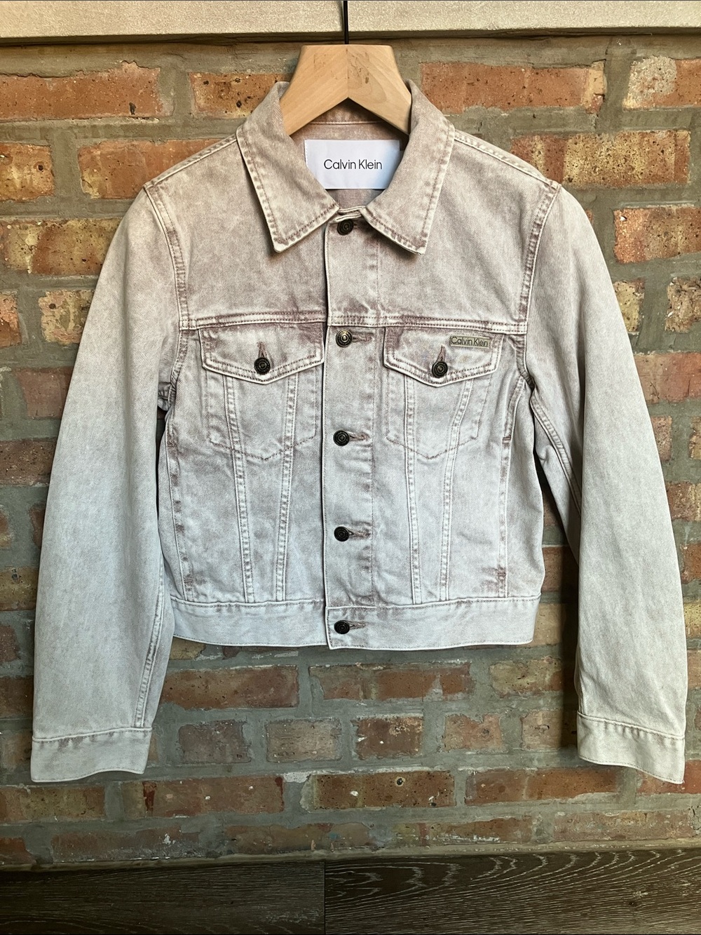 Calvin Klein Washed truckers denim jacket